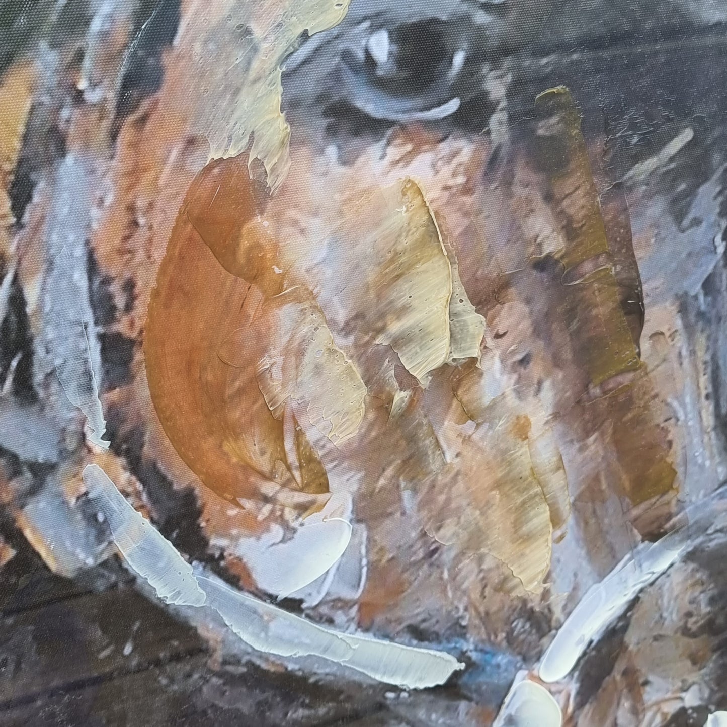 Oil Canvas Painting - Horse 80x80cm