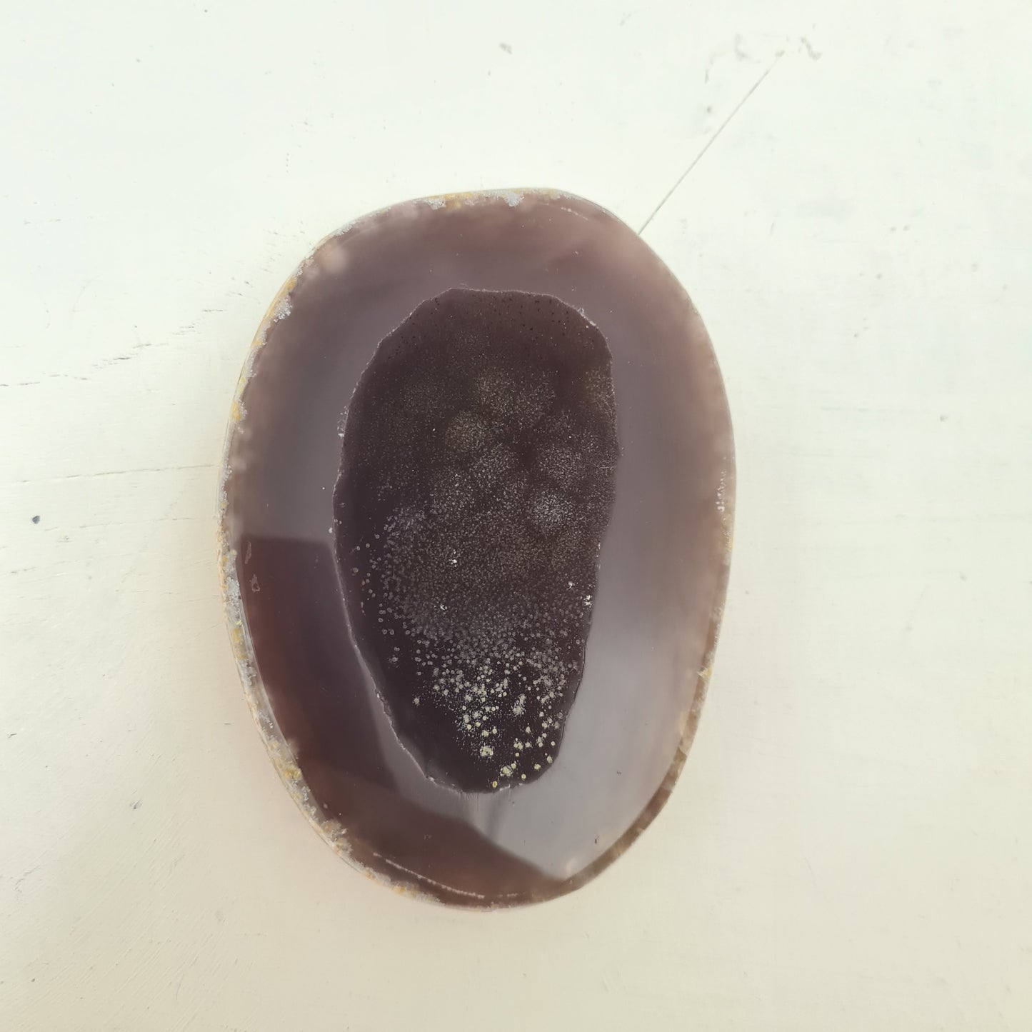 Natural Agate Pot with Lid