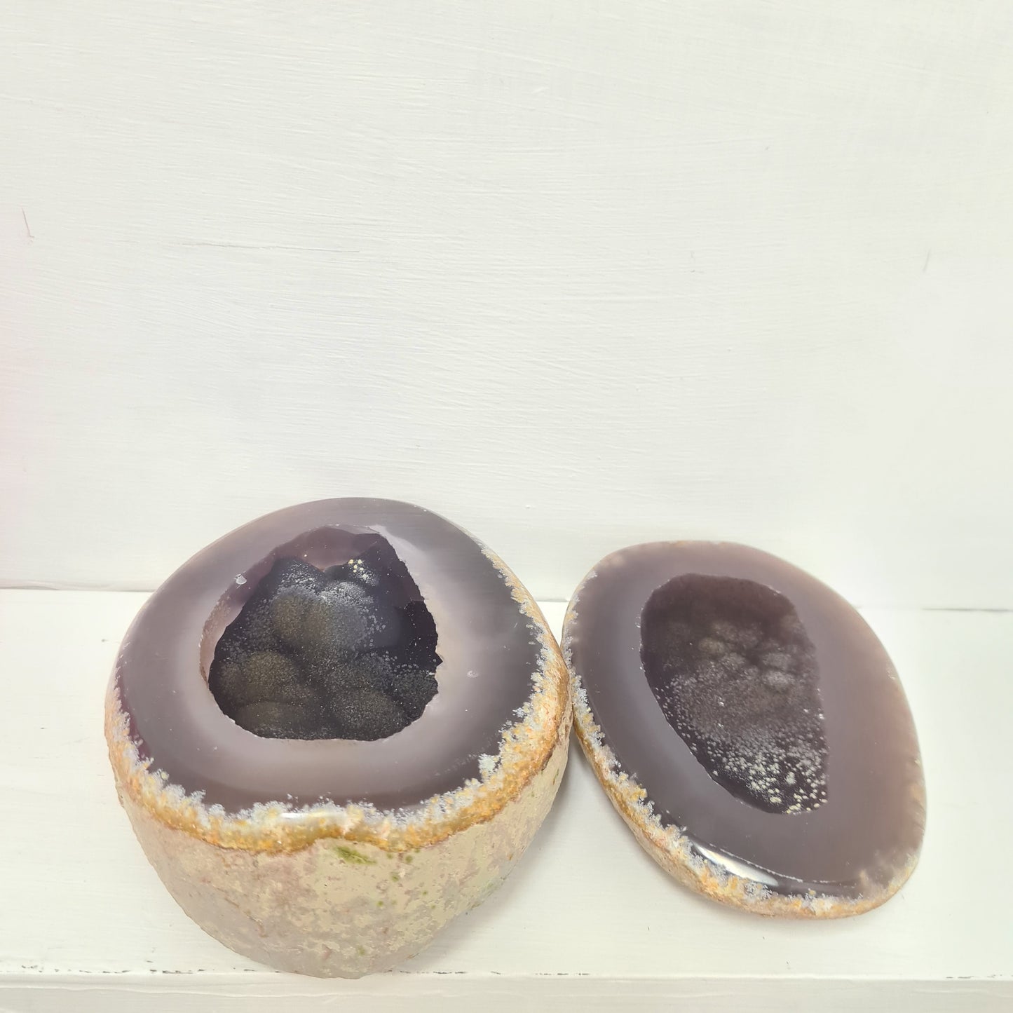 Natural Agate Pot with Lid