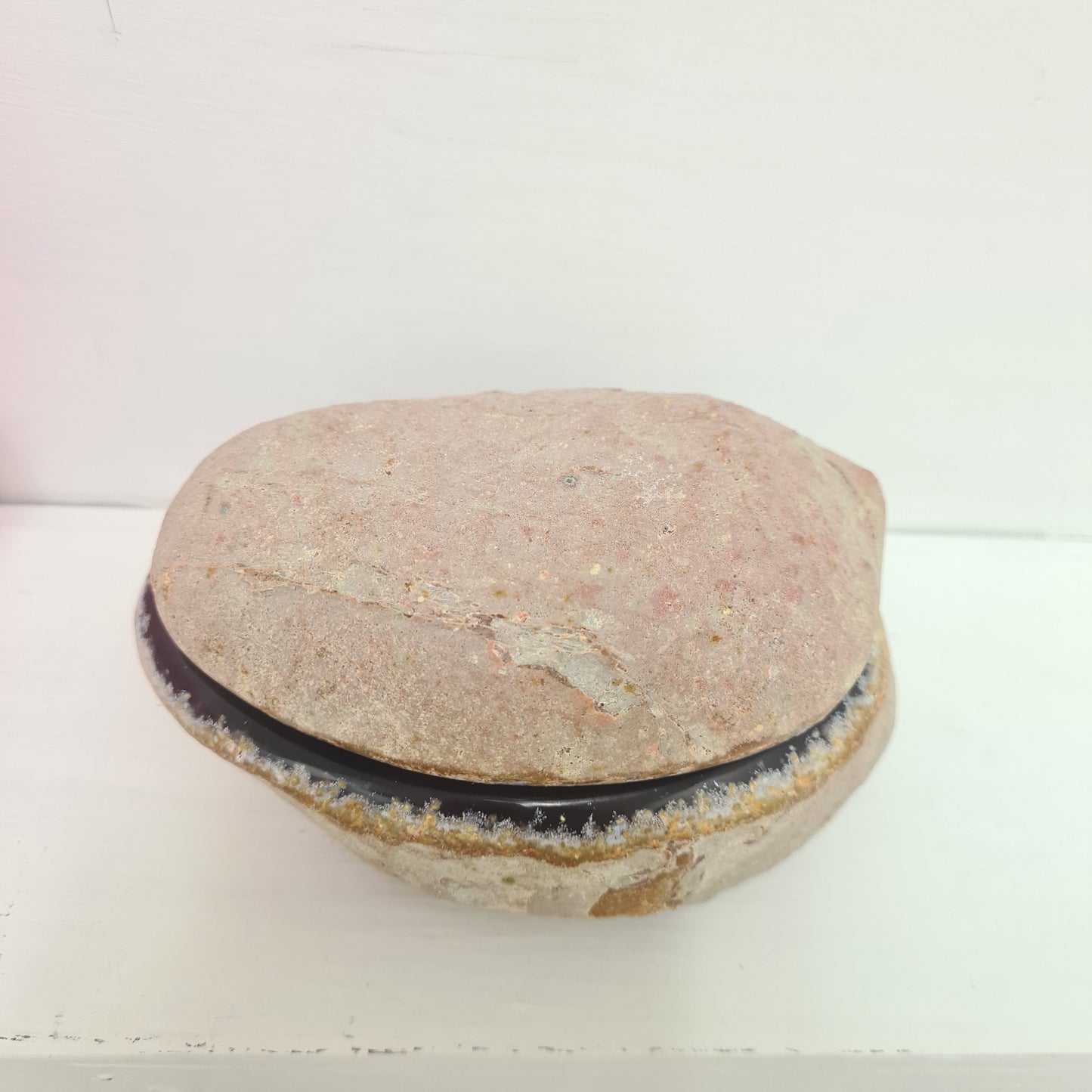 Natural Agate Pot with Lid
