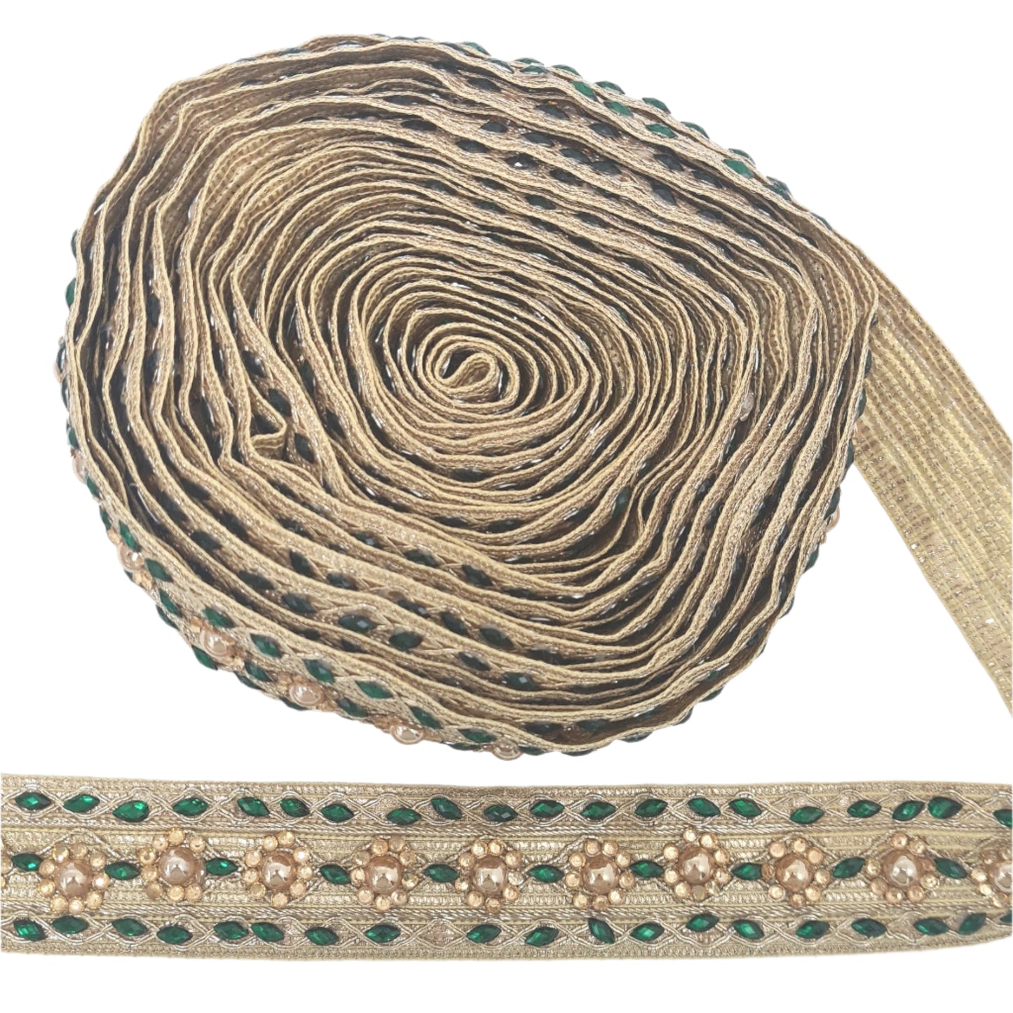 Green and Gold Indian Trim