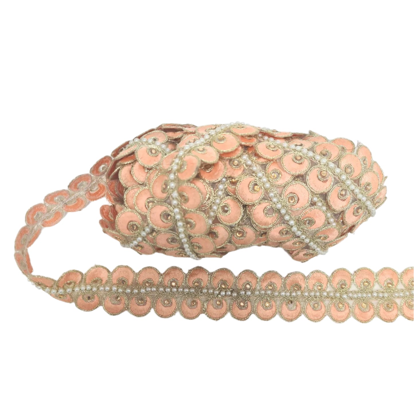 Peach Pearl Indian Trim