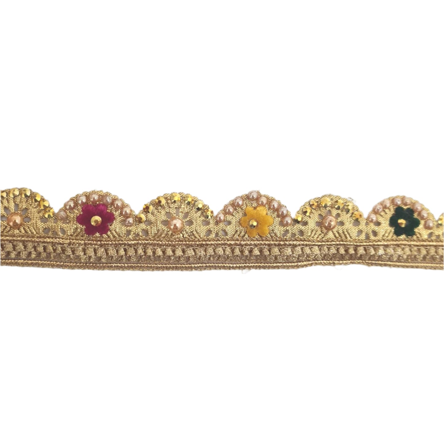 Gold Colourful Indian Trim