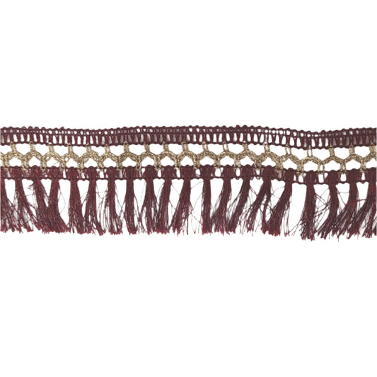Maroon Red Tassel Trim
