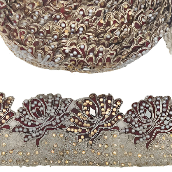 Rose & Pearl Trim