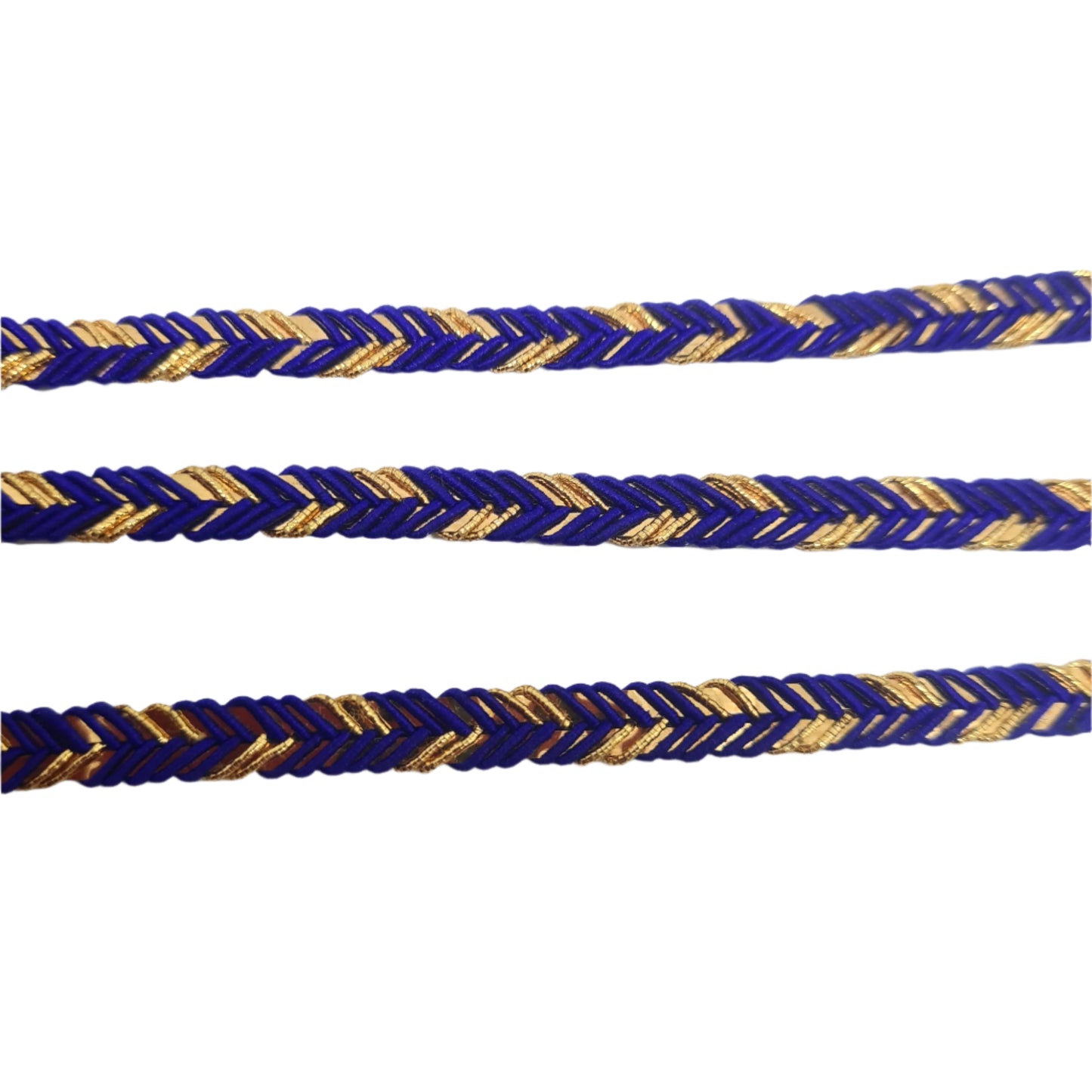 Blue and Gold Braided Trim