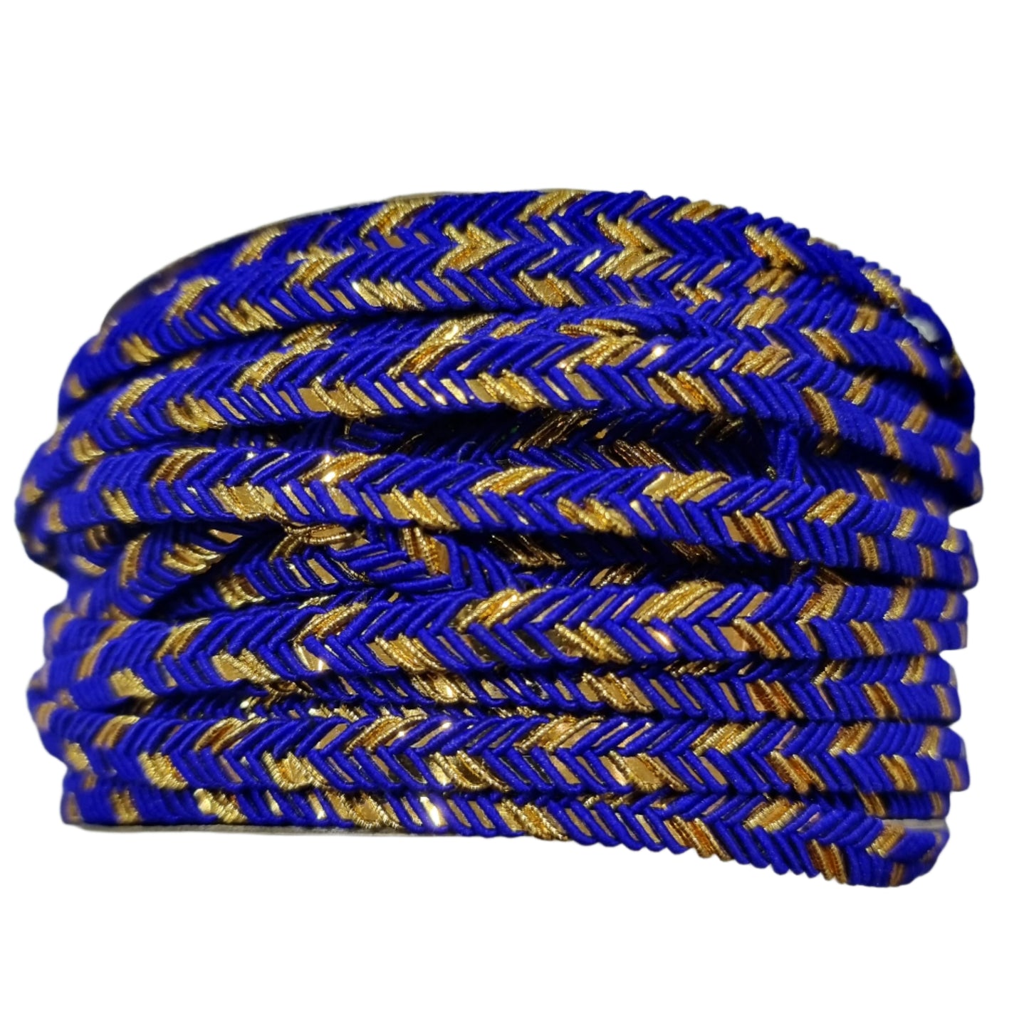 Blue and Gold Braided Trim