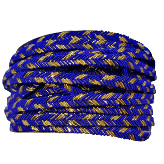 Blue and Gold Braided Trim