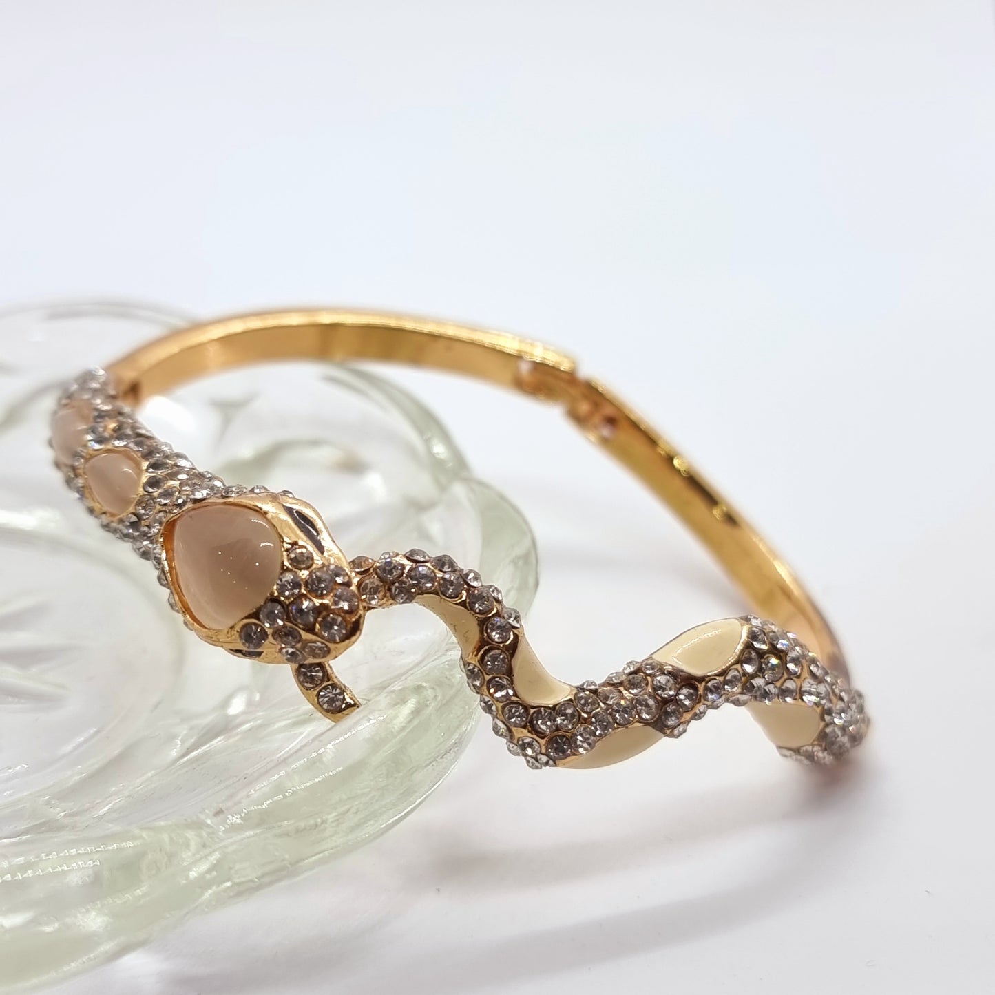 Rhinestone Snake Bracelet