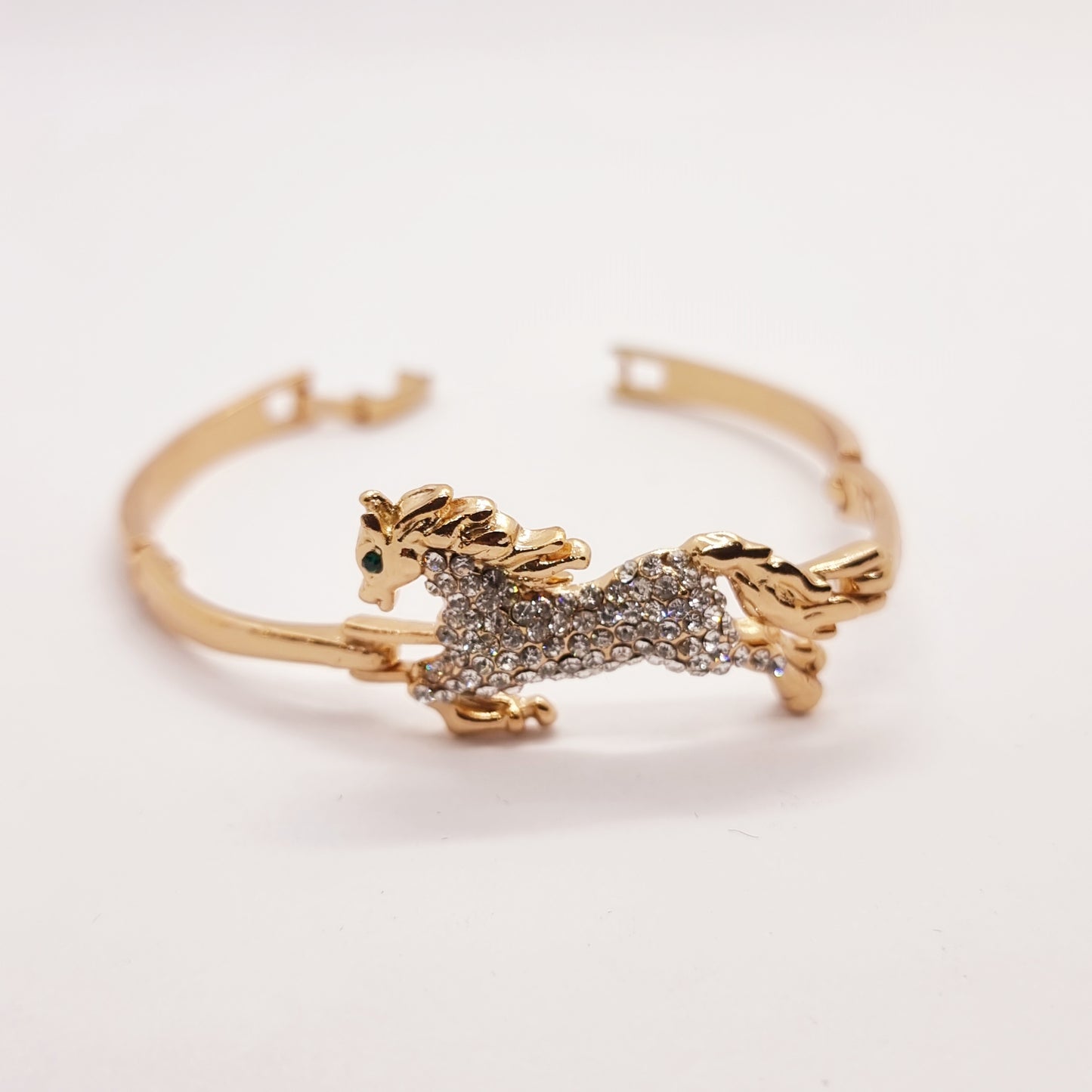 Rhinestone Horse Bracelet