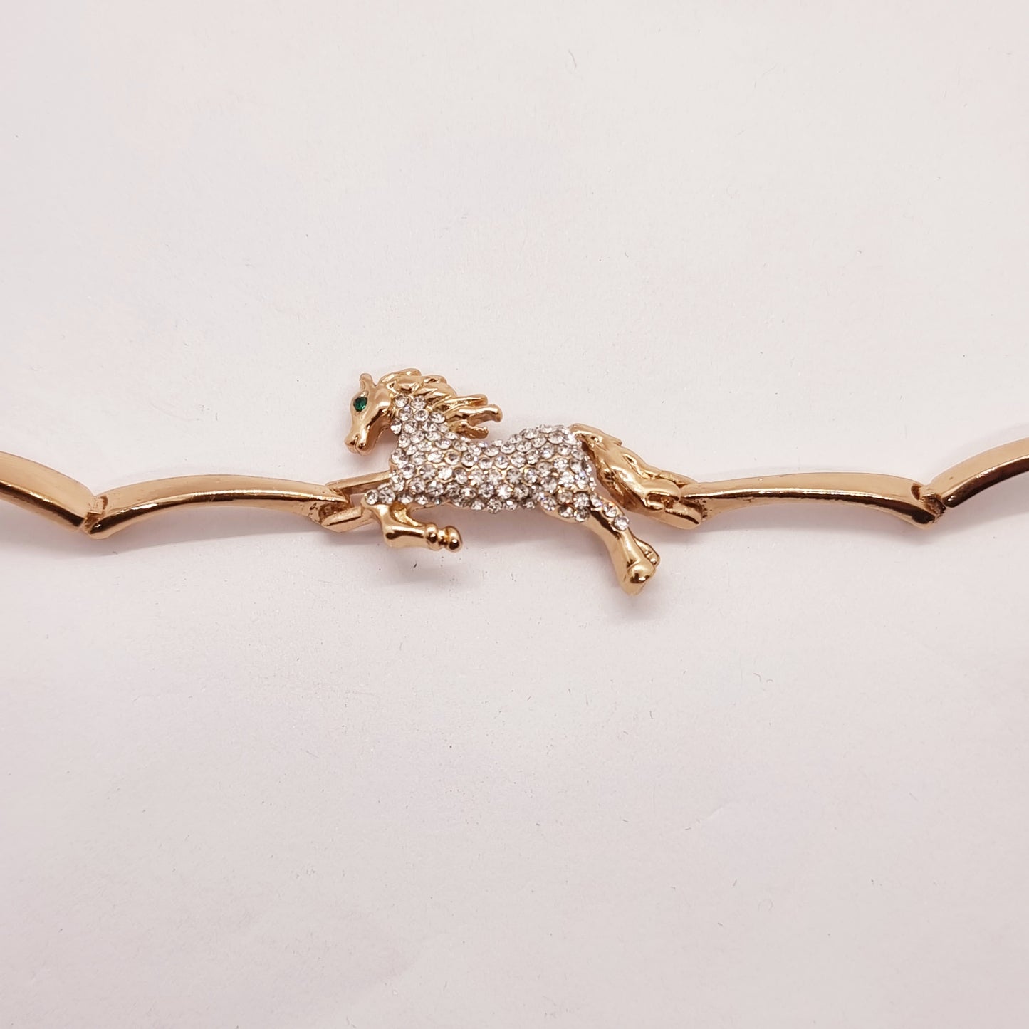 Rhinestone Horse Bracelet
