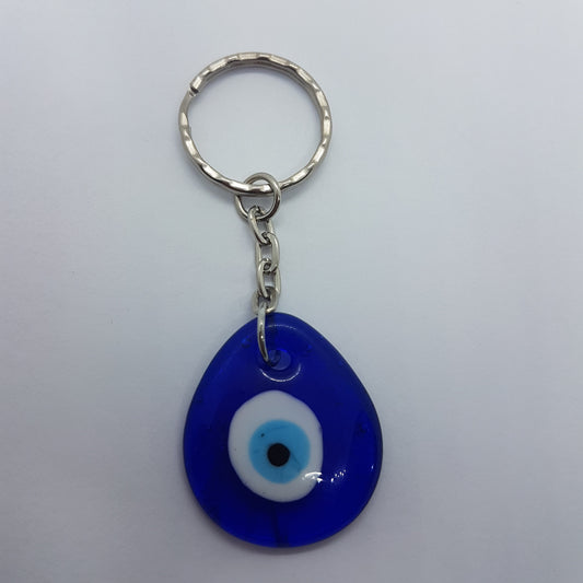 Teardrop Evil Eye Keychain