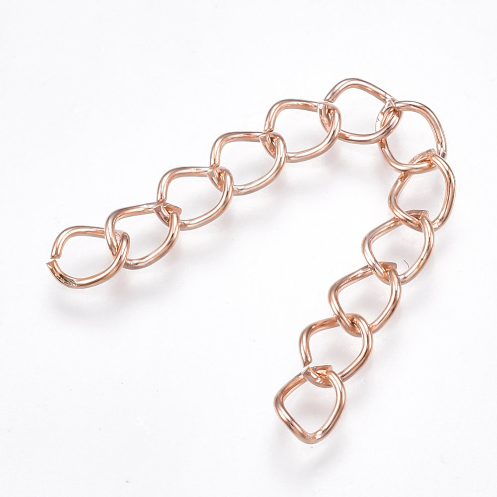 10pc Rose Gold Extension Chain