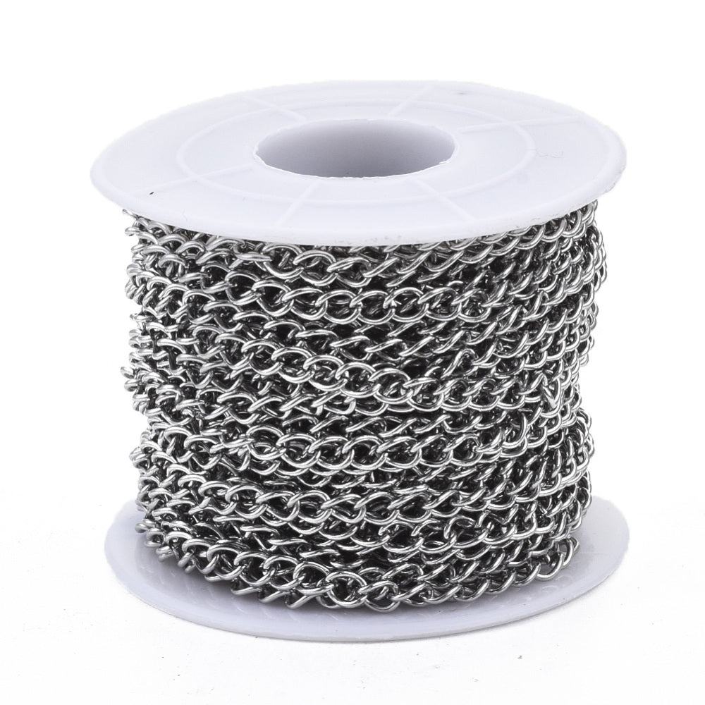 1M Stainless Steel Curb Chain