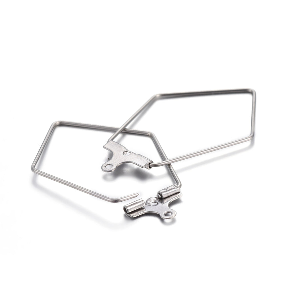 10pc Stainless Steel Hoop Finding