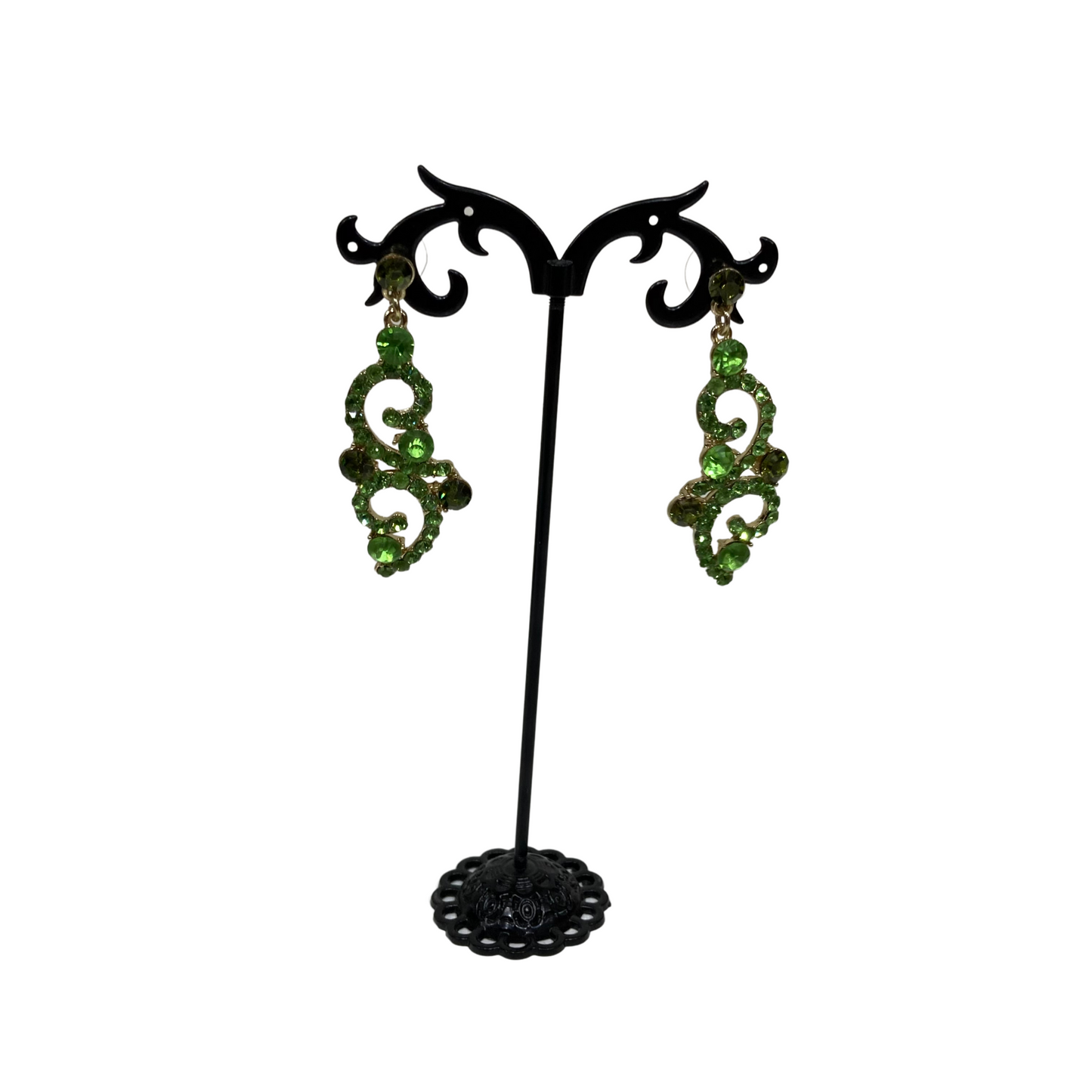 Light Green Rhinestone Jewellery Set