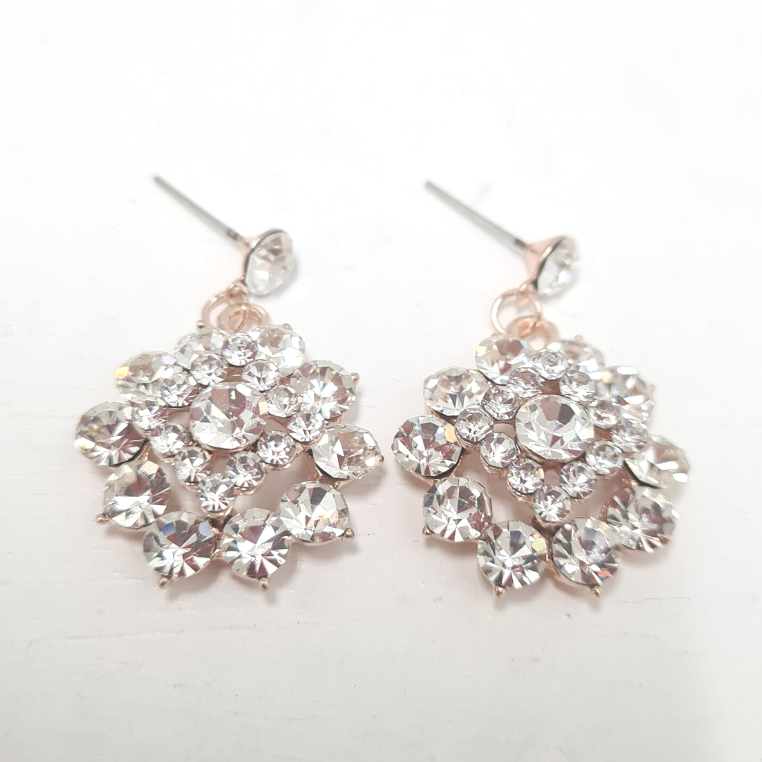 Sparkling Rhinestone Drop Earrings