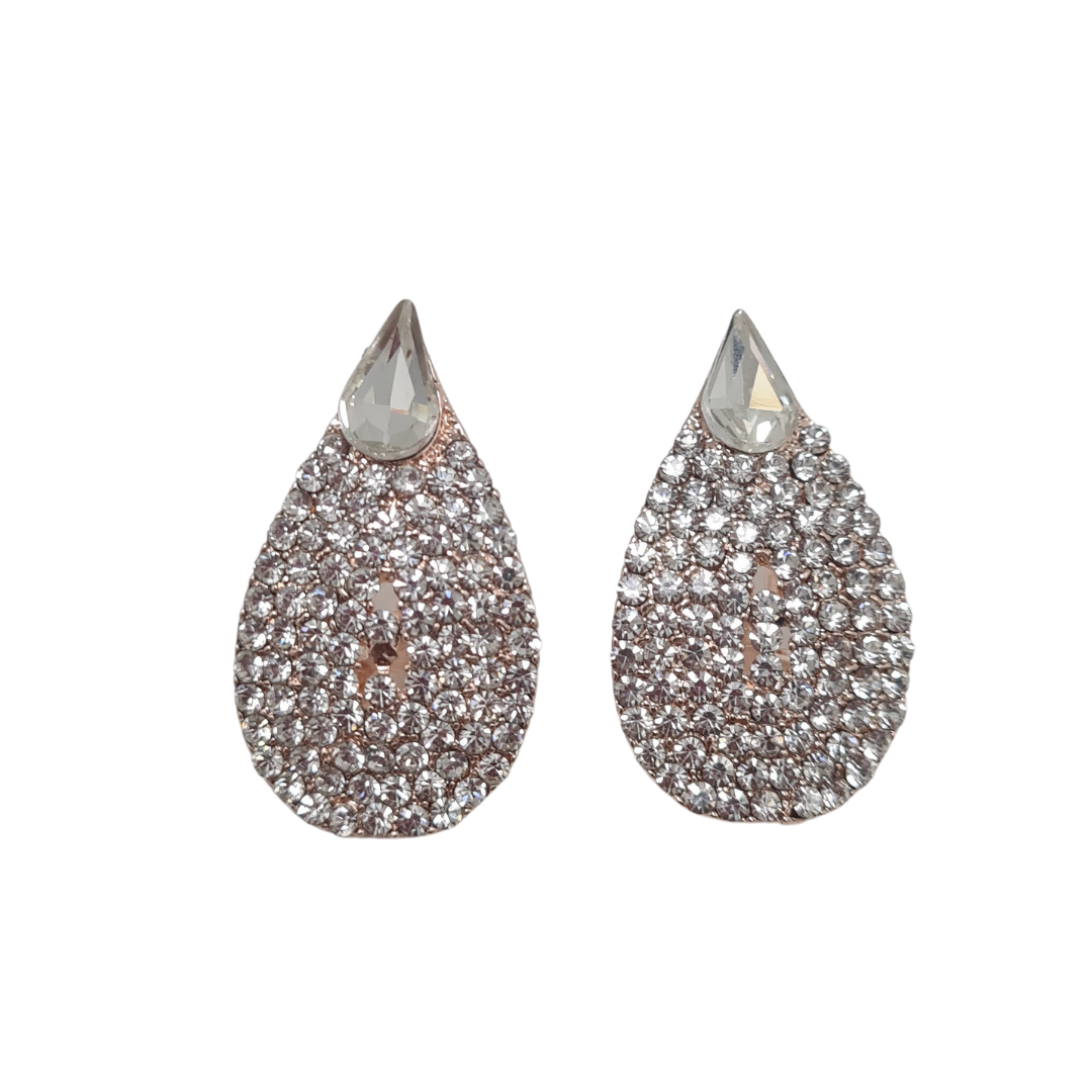 Large Tear Drop Stud Earrings