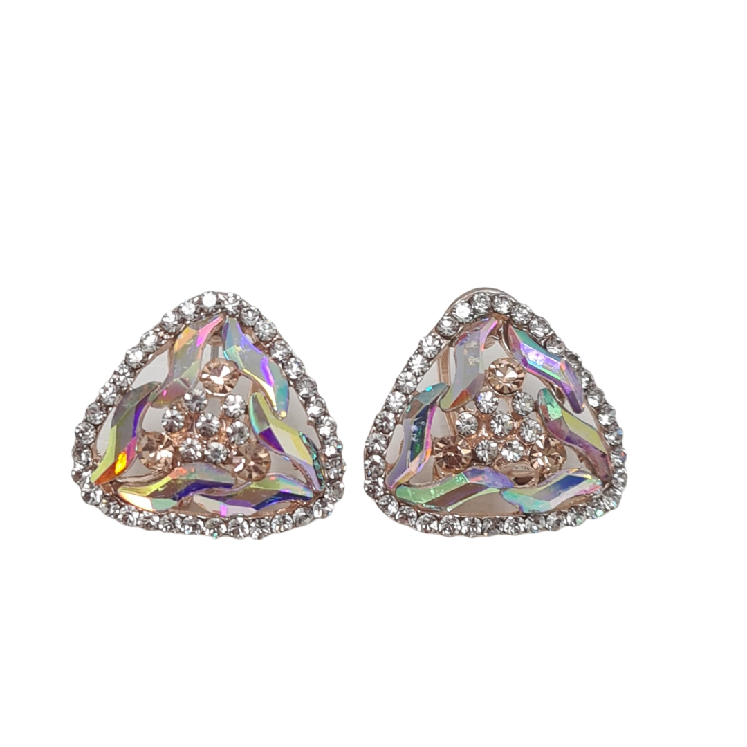 Triangle Rhinestone Earrings