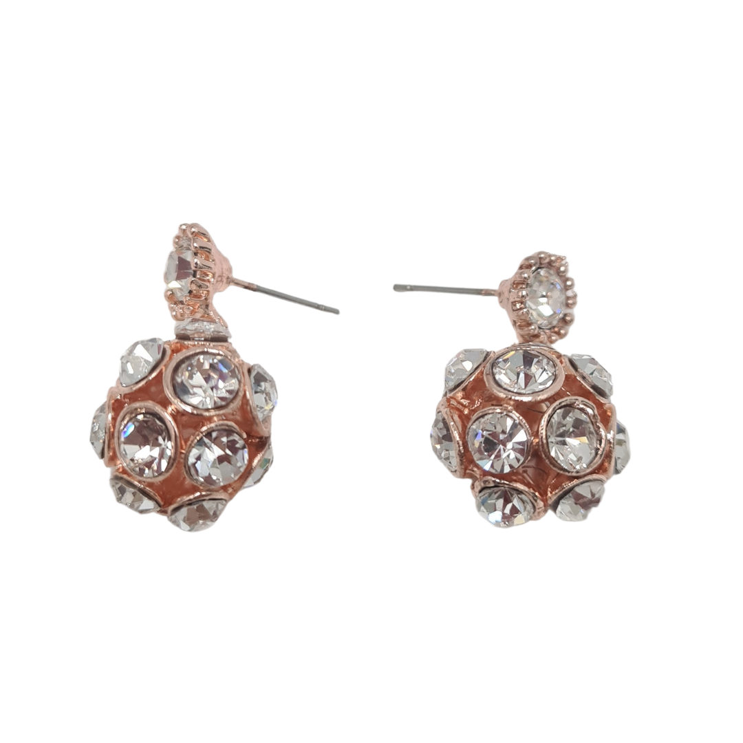 Rhinestone Ball Earrings