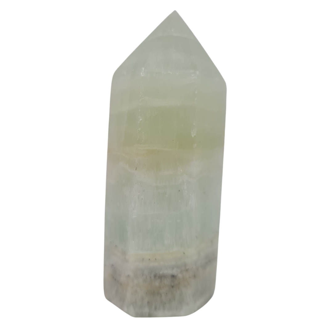 Pistachio Calcite Gemstone Point