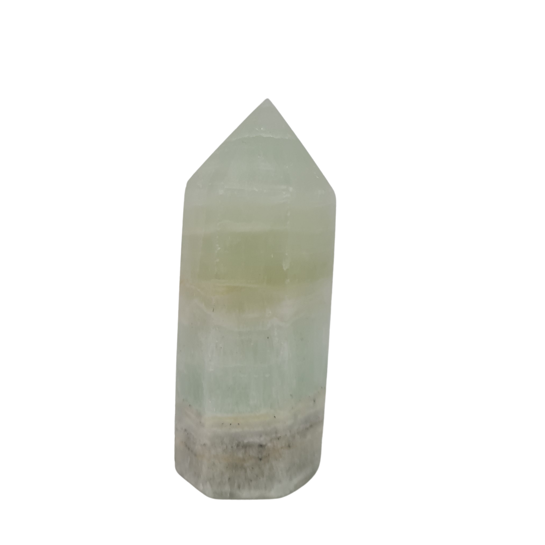 Pistachio Calcite Gemstone Point