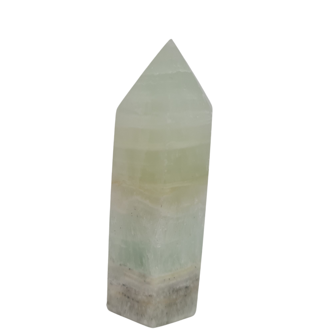 Pistachio Calcite Gemstone Point