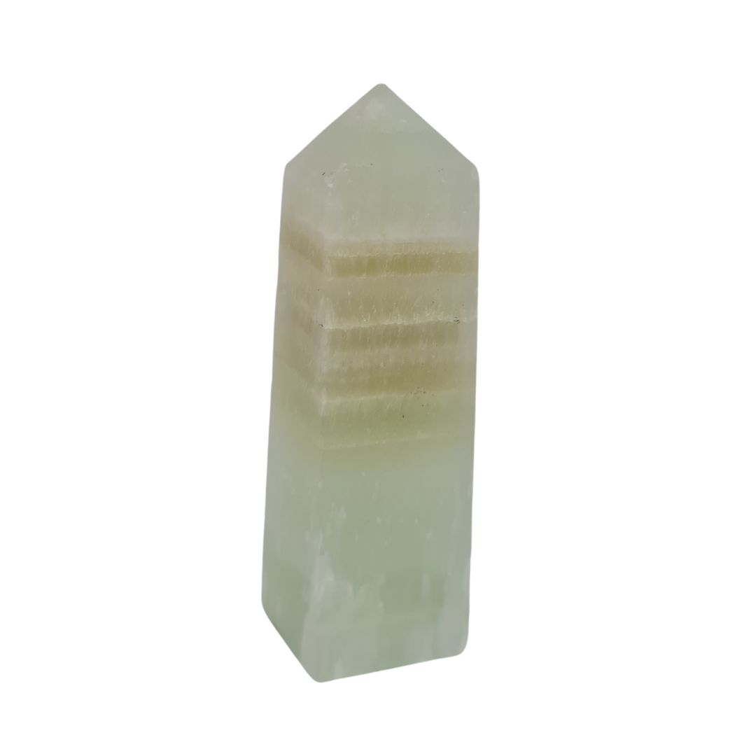 Pistachio Calcite Gemstone Point