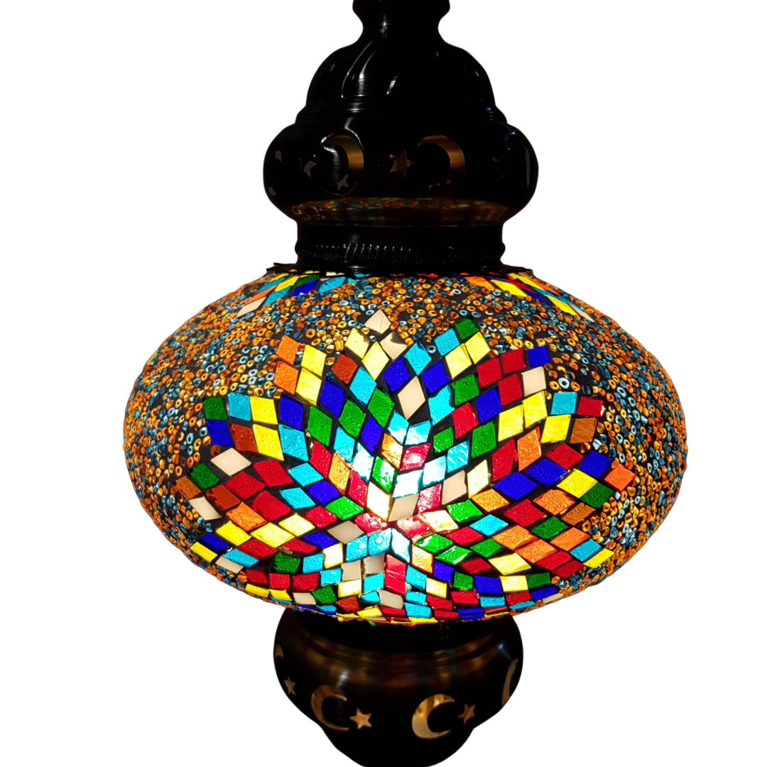 Large Globe Turkish Mosaic Lamp