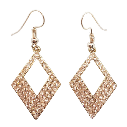 Rhinestone Diamond Drop Earrings