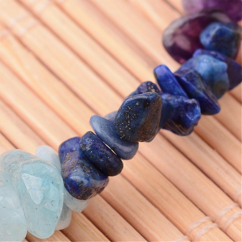 Chakra Gemstone Chip Bracelet