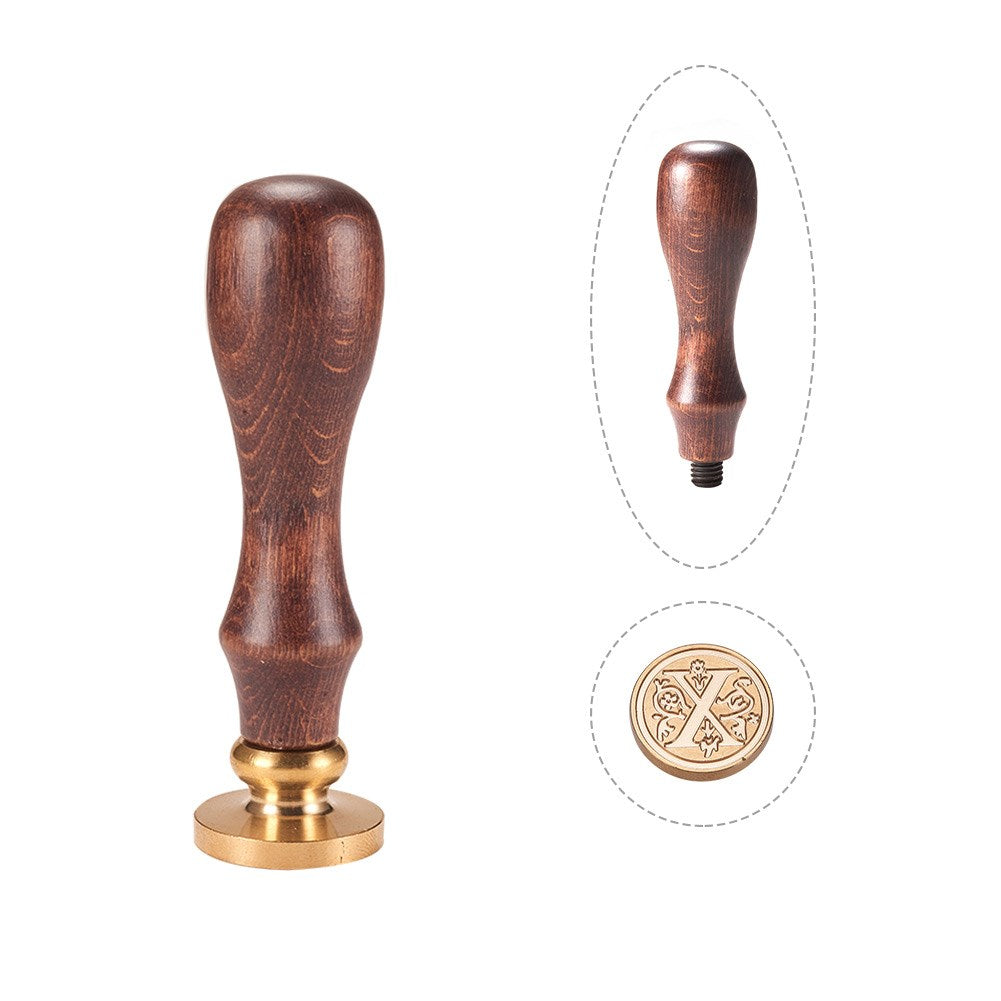 Letter X Brass Wax Seal Stamp