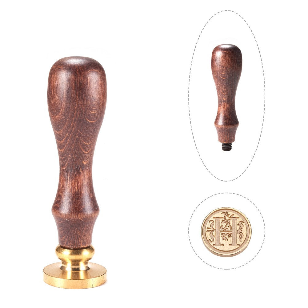 Letter H Brass Wax Seal Stamp