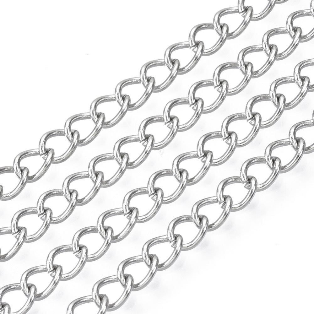 1M Stainless Steel Curb Chain