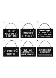 Witchy Hanging Mini Sign