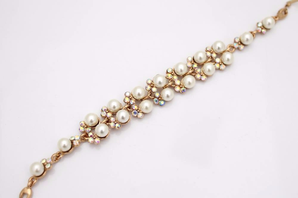 Pearl and Rhinestone Bracelet