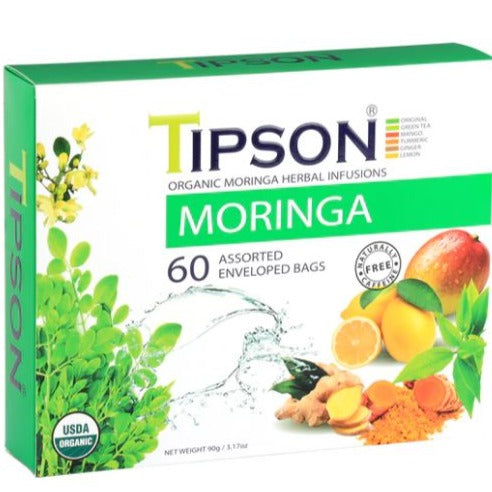 Organic Moringa Assorted 60 Enveloped Teabags
