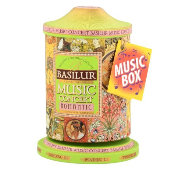 Wind Up Romantic Musical Tea Box - Green Tea