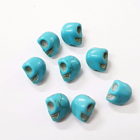 Turquoise Skull Bead