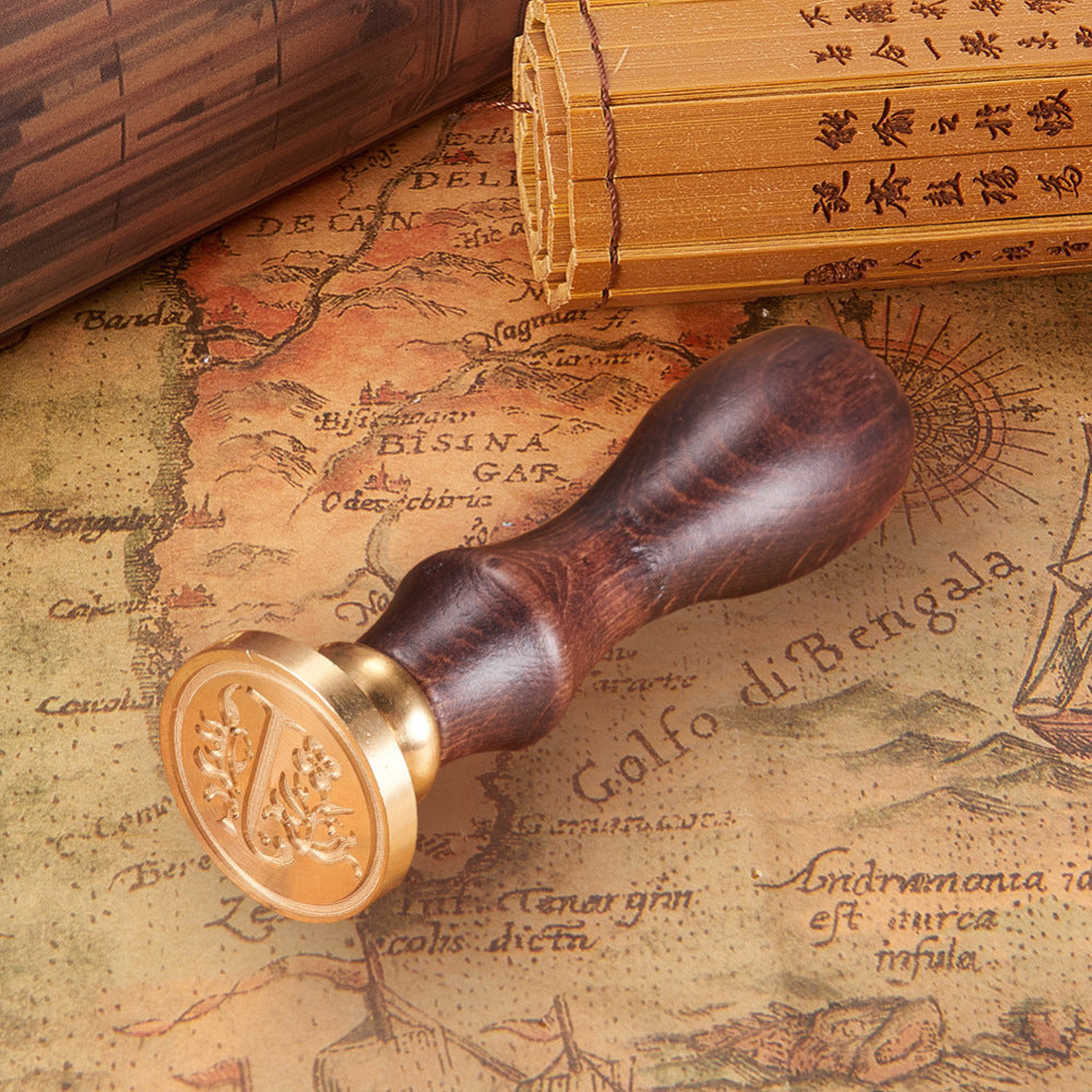 Letter J Brass Wax Seal Stamp