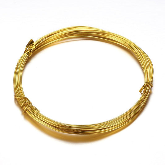 10m Aluminum Craft Wire Gold 18g