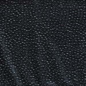 10g 11/0 Miyuki Round Black Seed Beads