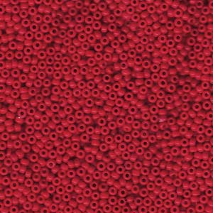 10g 11/0 Miyuki Round Opaque Maroon Seed Beads