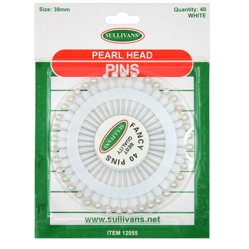 40pc Pearl Head Pins