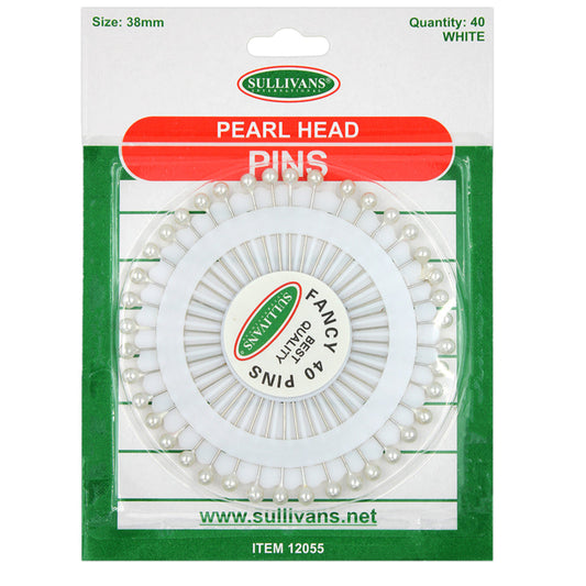 40pc Pearl Head Pins