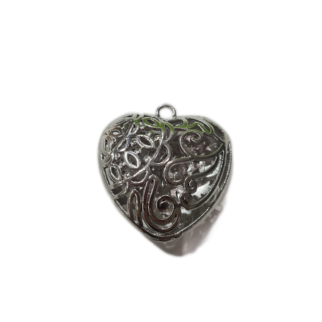 Large Silver Heart Pendant