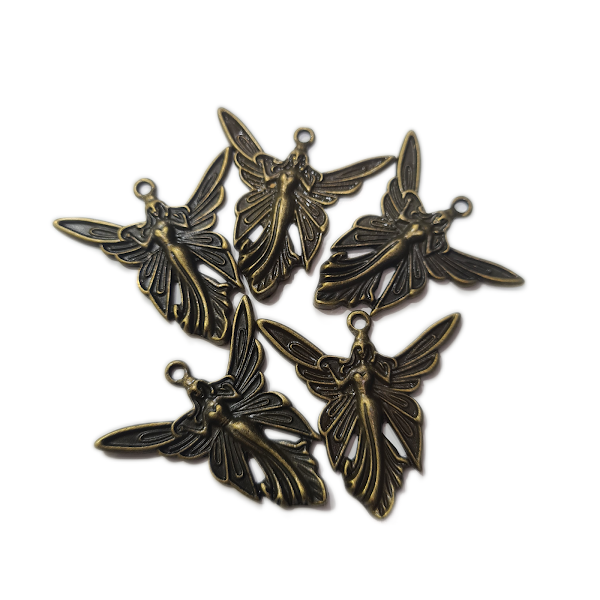 Bronze Fairy Angel Charm Pendant