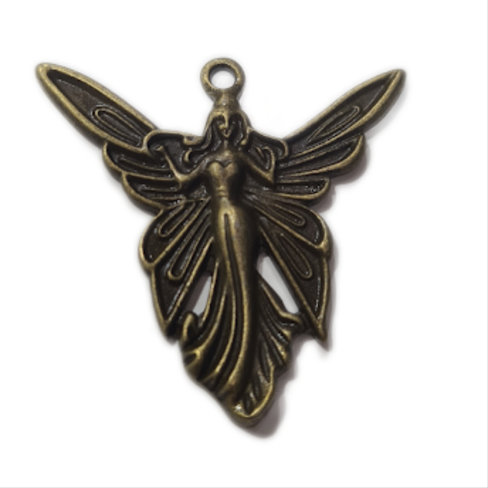 Bronze Fairy Angel Charm Pendant