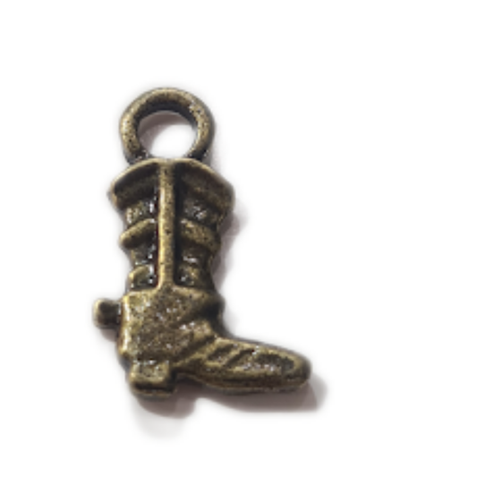 Bronze Cowboy Boot Charm.