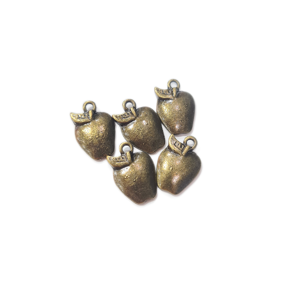 Bronze Apple Charm